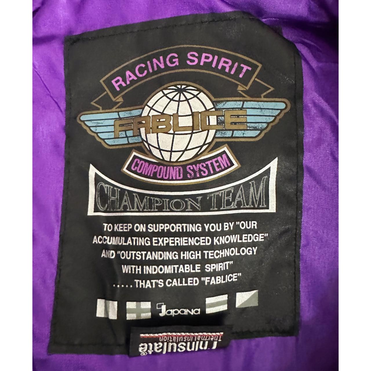 FABLICE CHAMPION TEAM SKI JACKET RARE COLOUR KANYE STYLE