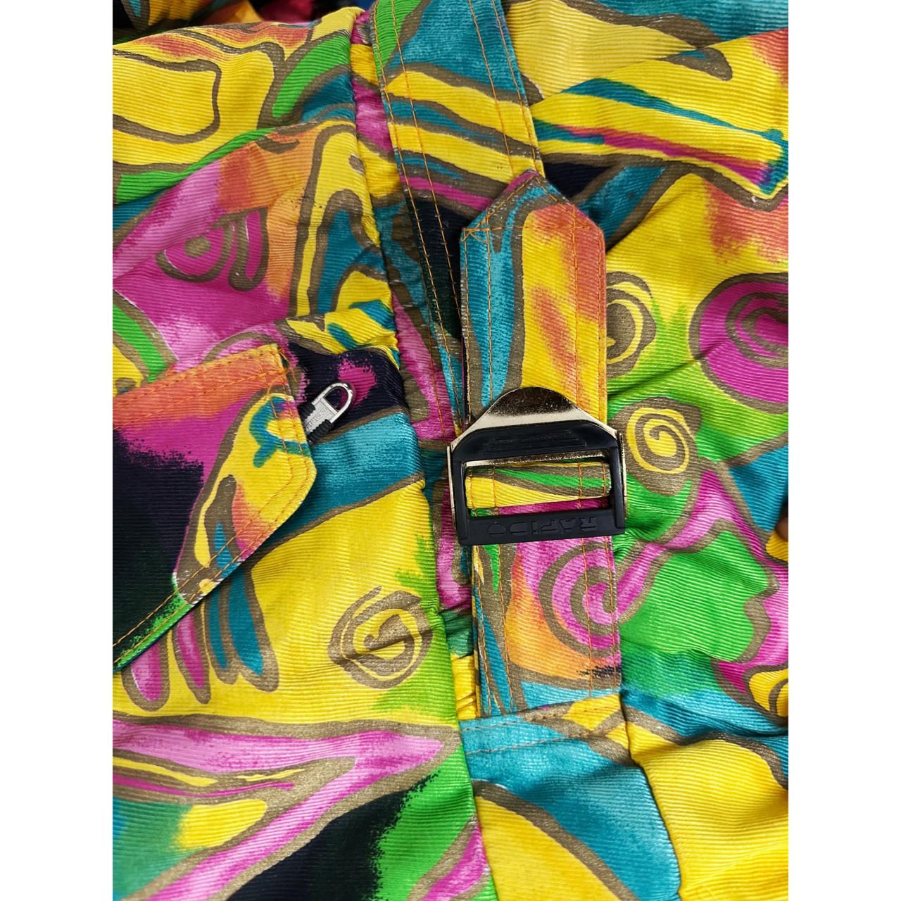 Rapido Essess Sports Geometric Neon & Gold Metallic Ski Jacket