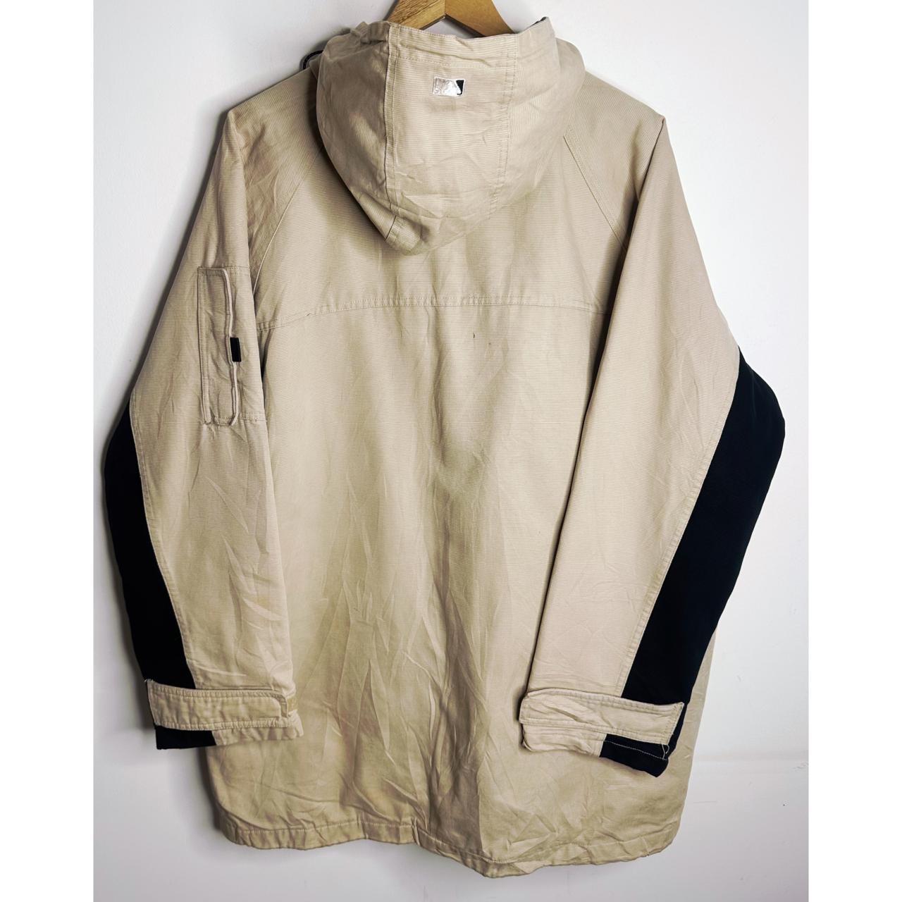 MLB New York Yankees Beige Utility Field Jacket with Hood