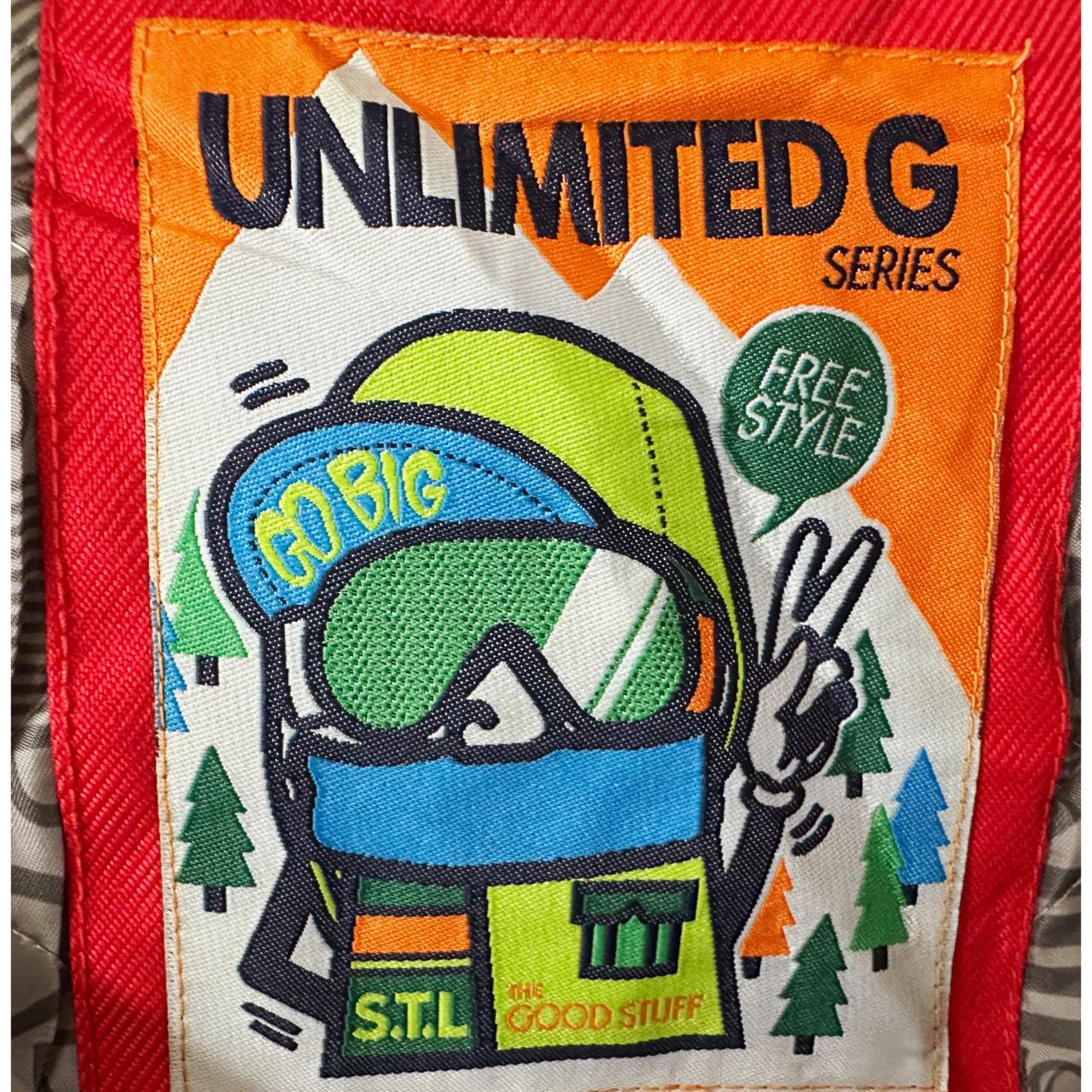 Unlimited G Series Men's Red Hooded Freesyle Snowboard Utility Jacket