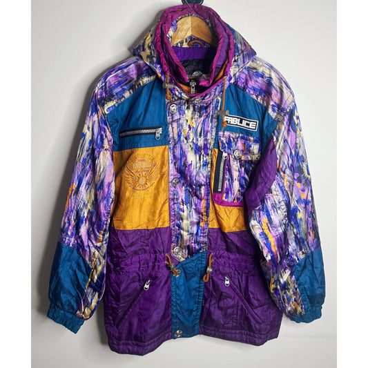 Fablice Japan Multi-Color Geometric Abstract Thinsulate Insulated Ski Jacket