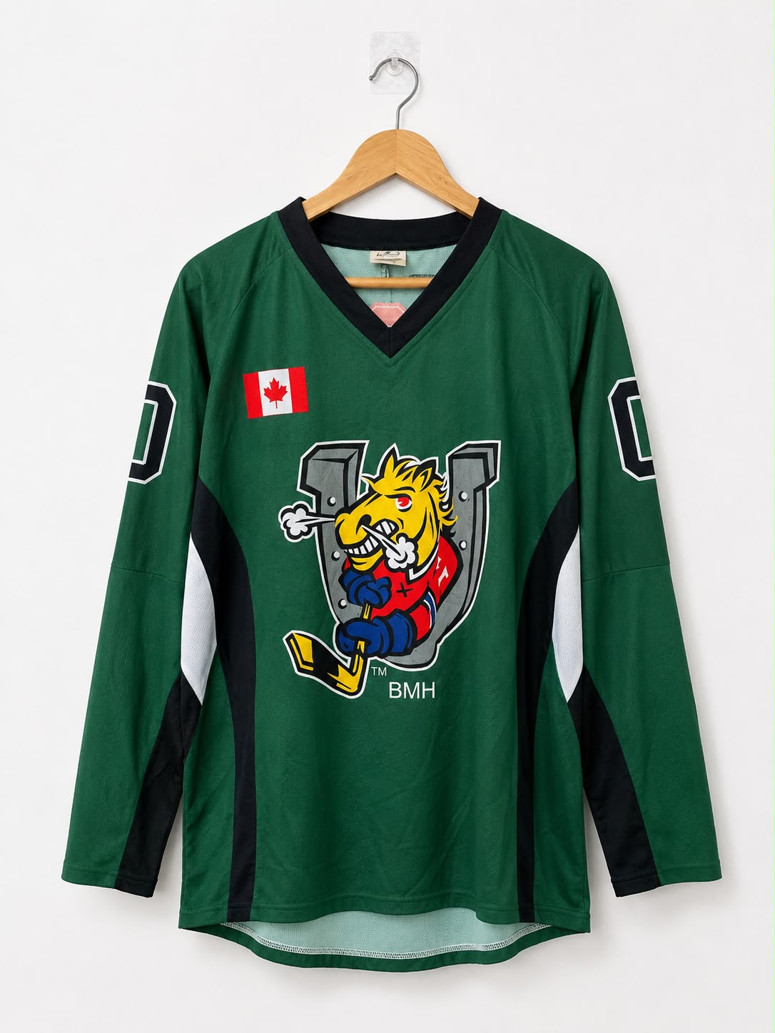 BMH Mustangs Ice Hockey Jersey – Forest Green | Premium Edition | Size 2XL