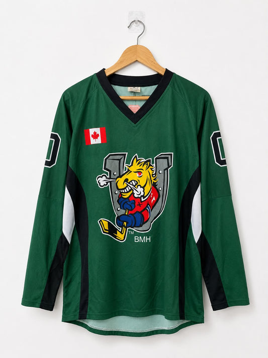 BMH Mustangs Ice Hockey Jersey – Forest Green | Premium Edition | Size 2XL