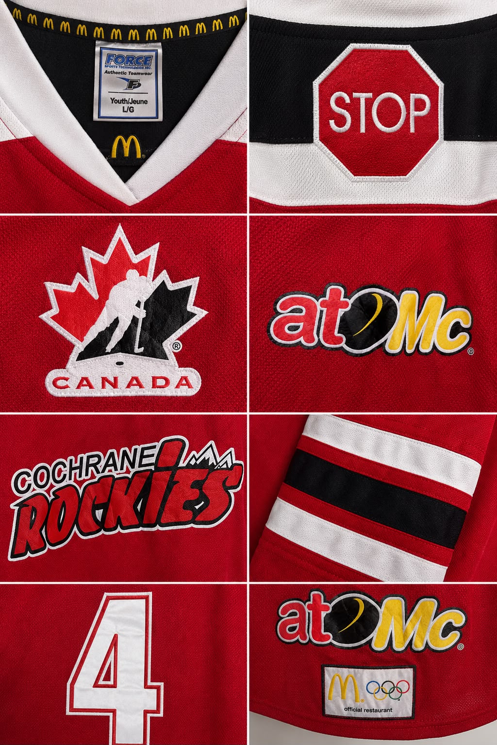 Cochrane Rockies Ice Hockey Jersey – Red | Premium Edition | Size XL