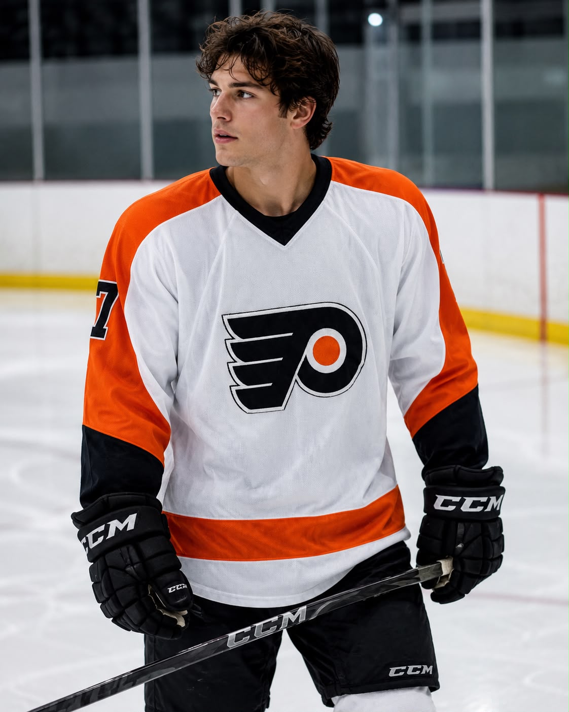 Philadelphia Flyers Vintage NHL Ice Hockey Jersey – White | Premium Edition | Size M