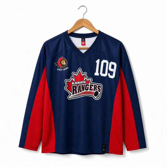 Kanata Rangers #109 Ice Hockey Jersey – Navy | Premium Edition | Size XL