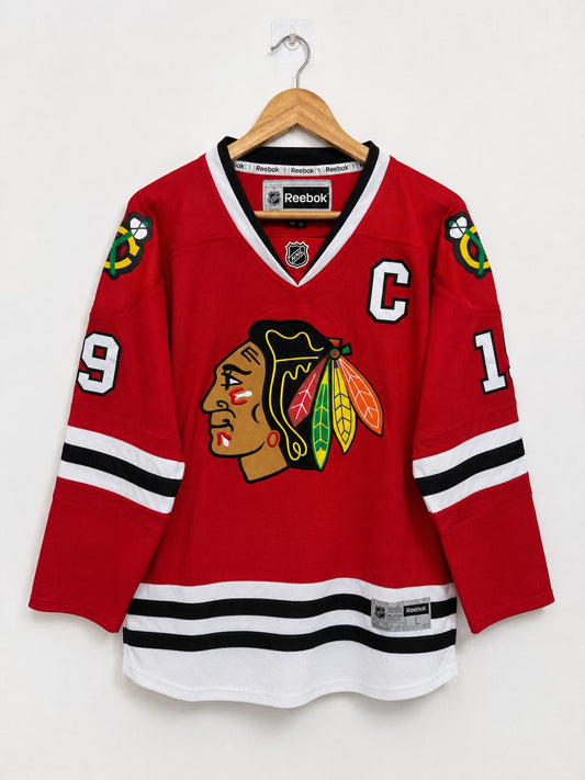 Chicago Blackhawks #19 Reebok NHL Ice Hockey Jersey – Red | Size M