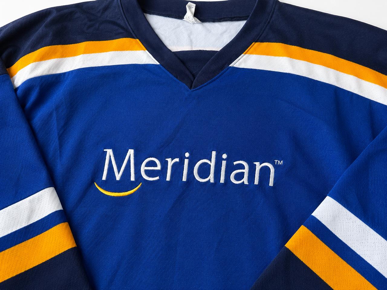 Classic Meridian Ice Hockey Jersey | Blue & White | Size 2XL