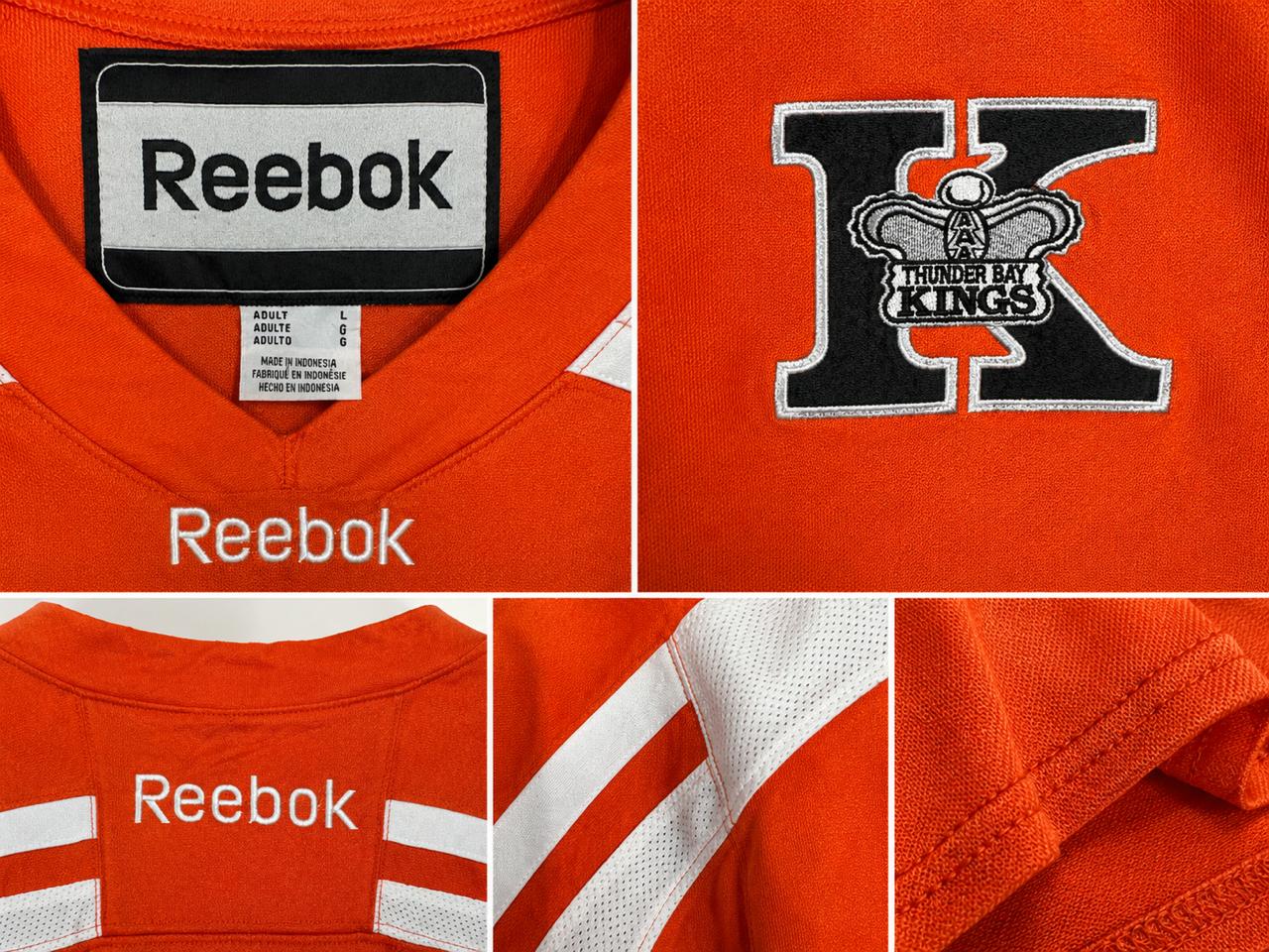 King's Reebok Ice Hockey Jersey – Orange | Premium Hockey Collection | Size L