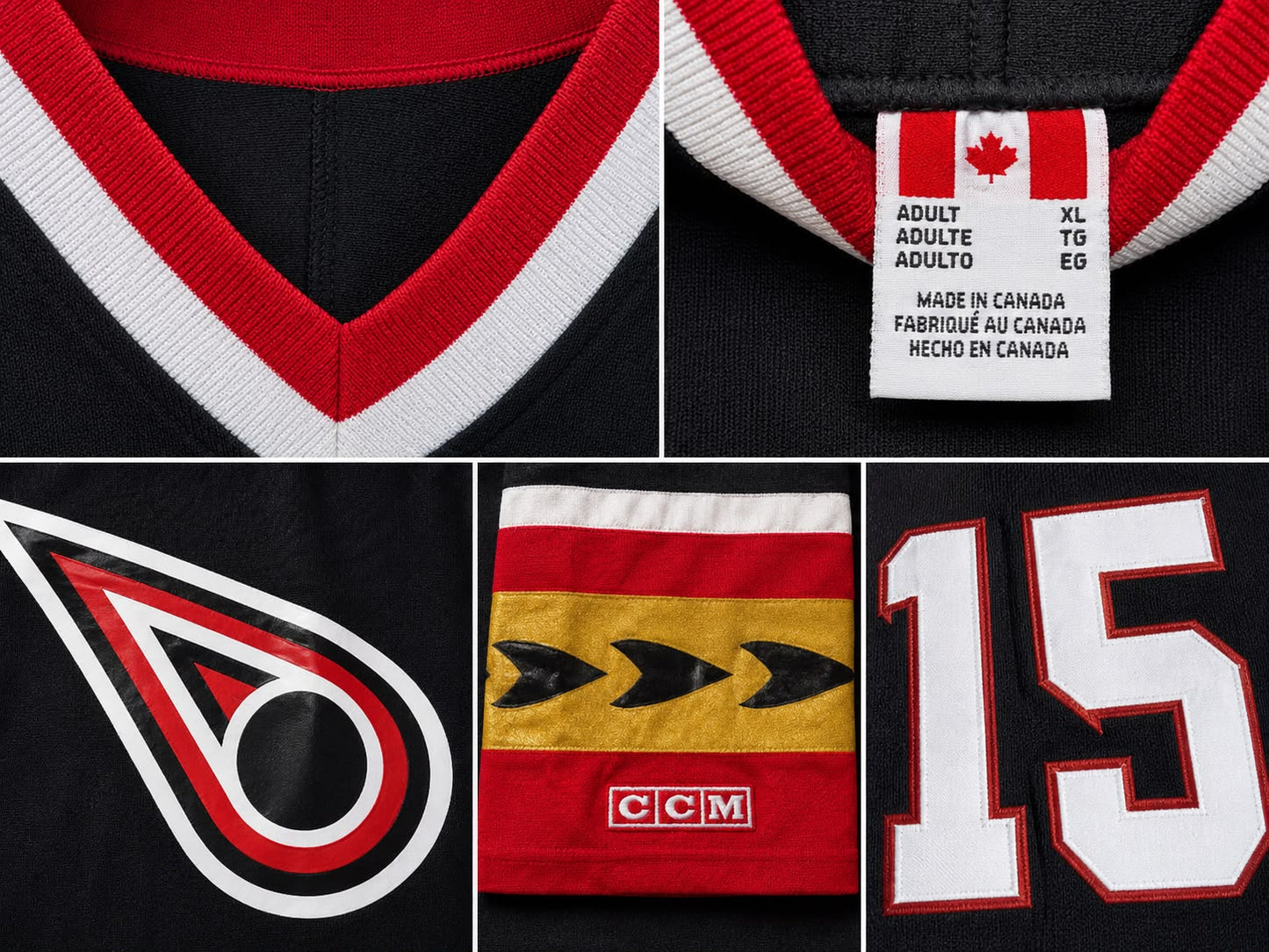 Carolina Hurricanes Vintage Ice Hockey Jersey – Black | Premium Edition | Size 2XL