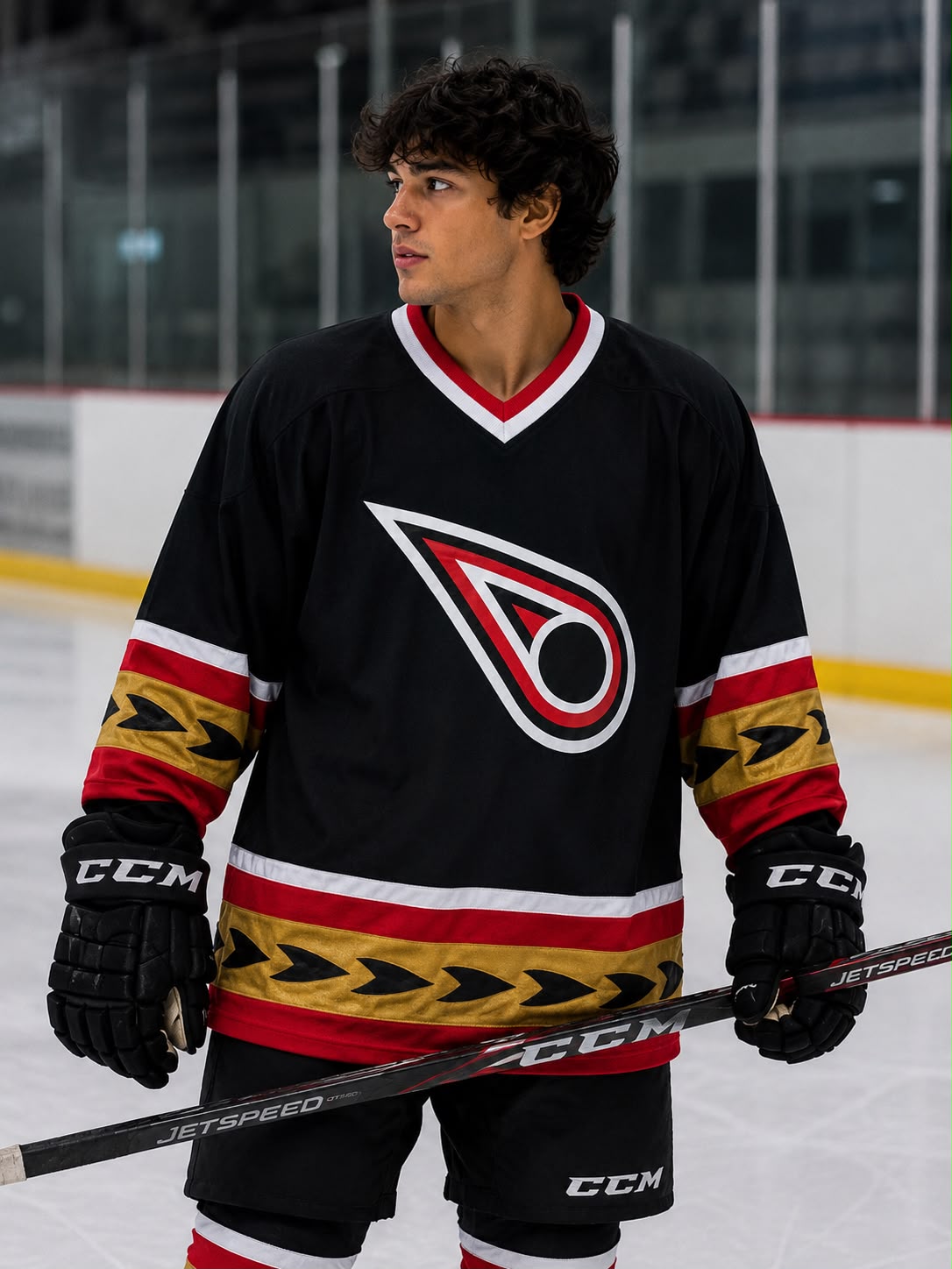 Carolina Hurricanes Vintage Ice Hockey Jersey – Black | Premium Edition | Size 2XL