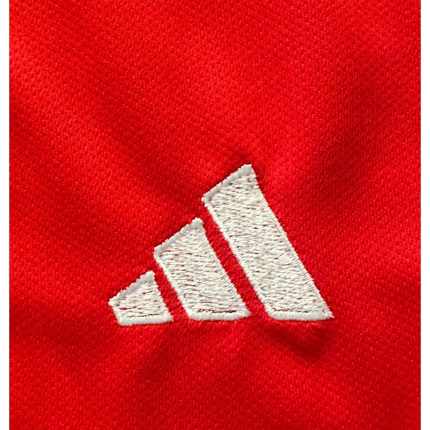 ADIDAS Red Elite Performance Tee with Bold Dual-Stripe Shoulders | FeatherLite Breathable Fabric | Premium Activewear Essential
