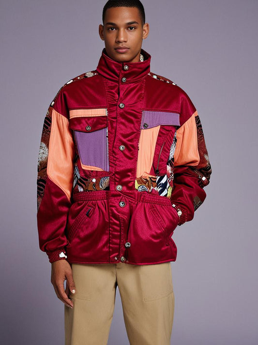 WINDEX PRO SIZE L RED DESIGNER SKI JACKET .