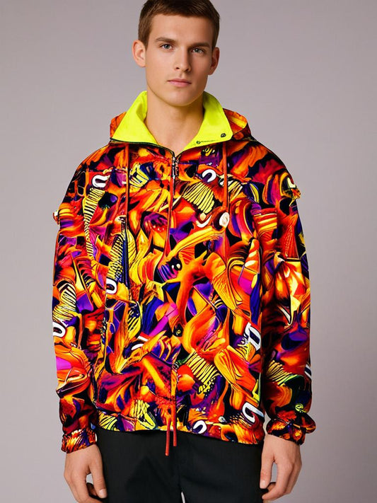 YAMAHA SKI CARNIVAL ORANGE SIZE M PREMIUM JACKET .