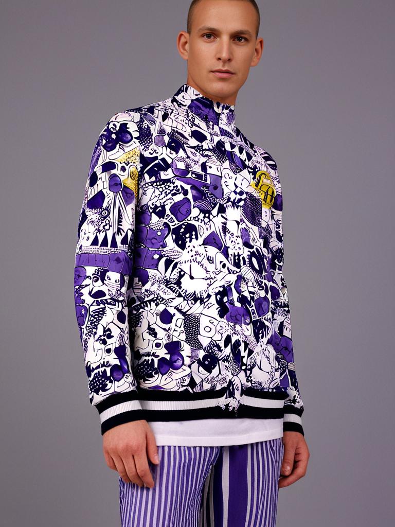 LAZYBEE PRINTED BOMBER JACKET LIMITED EDITION SIZE - Xl .