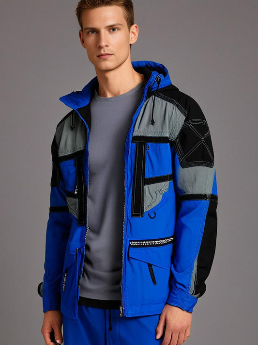 PARADISE BLUE SIZE XL HEAVYDUTY SKI JACKET .