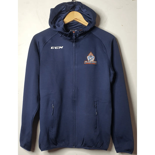 BLUE CCM ISLANDERS HOODIE SIZE S