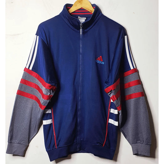 ADIDAS BLUE GREY JACKET SIZE M