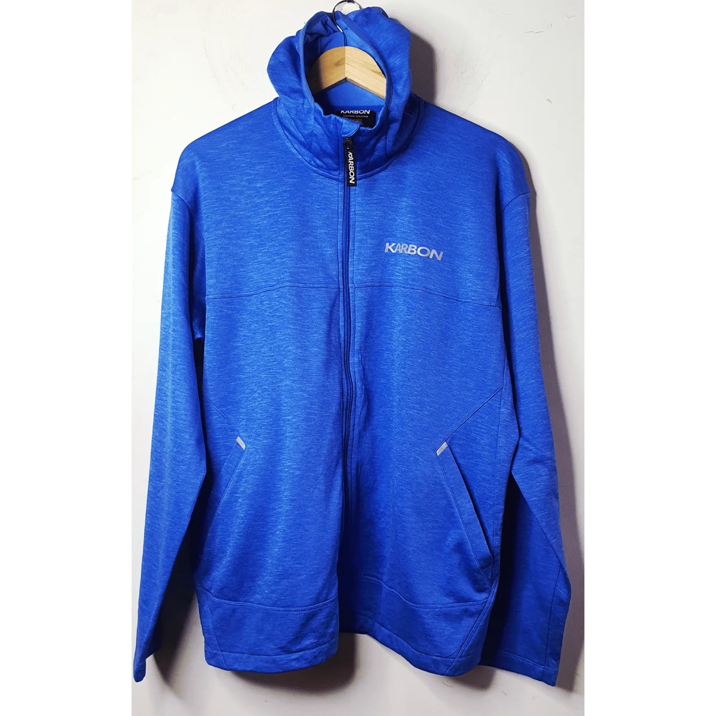 KARBON BLUE JACKET WITH HOOD SIZE: XXL