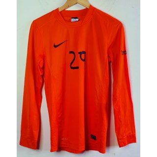 NIKE ORANGE FULL SLEEVES DRY FIT JERSEY