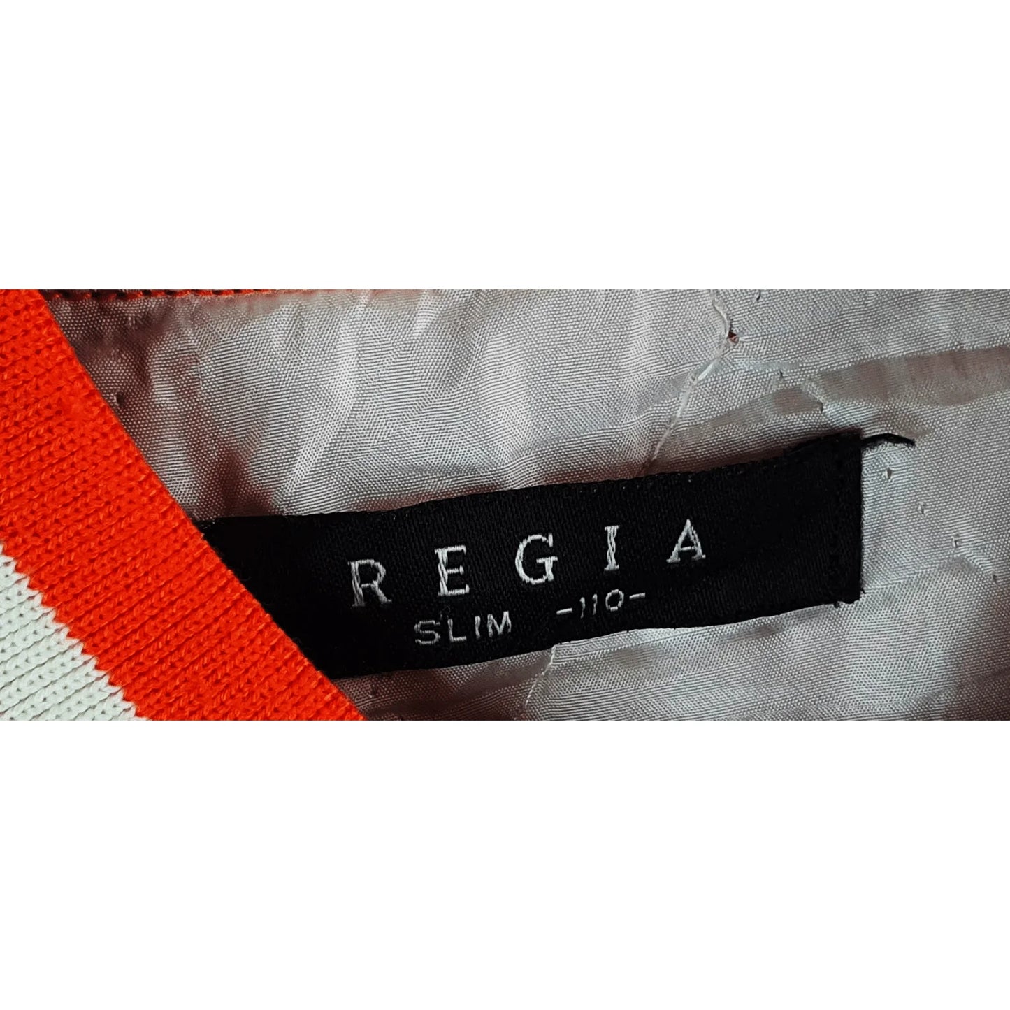 REGIA ORANGE AND WHITE VARSITY SIZE 2XL JACKET