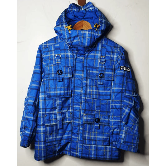 FILA BLUE HOODED SIZE: S JACKET