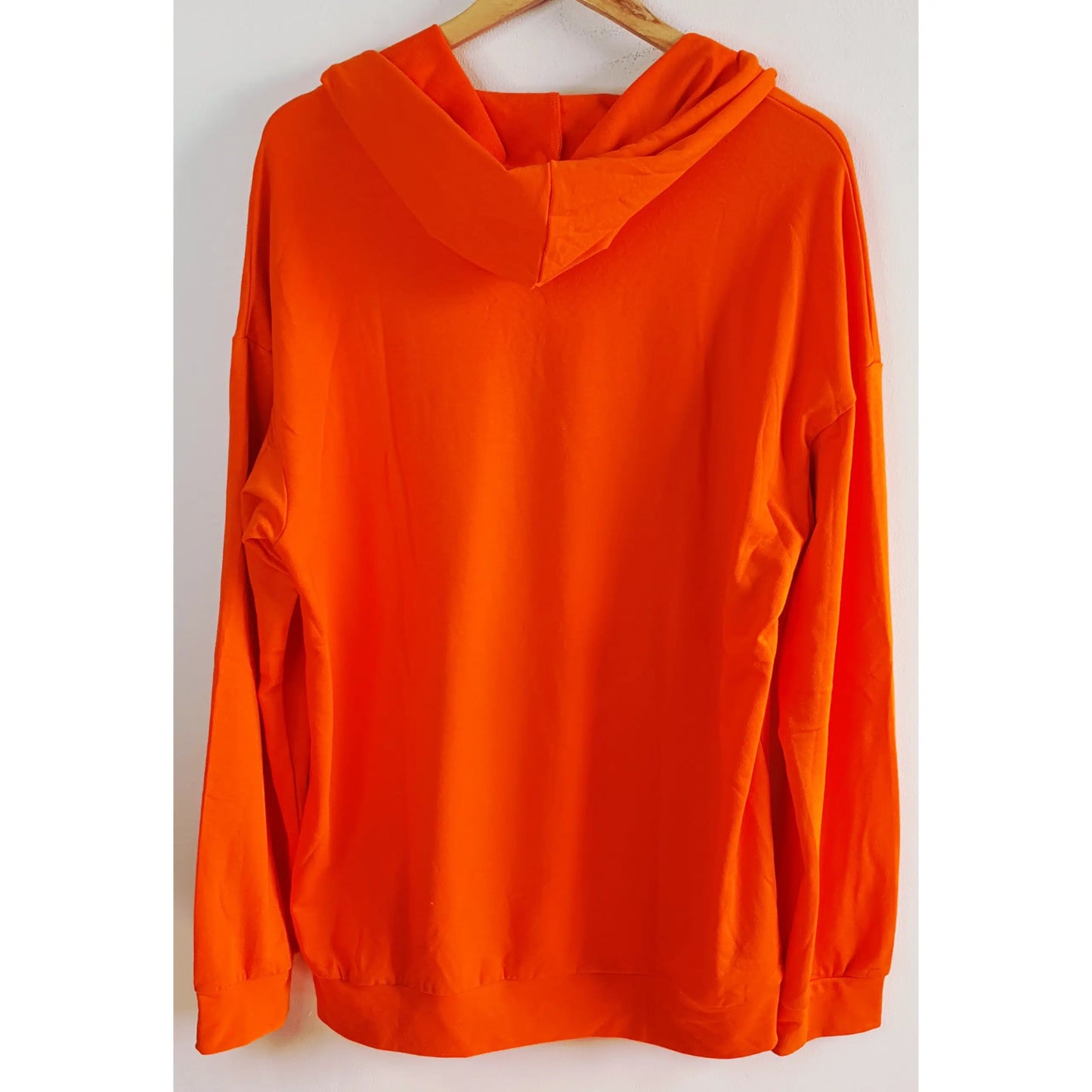 SHIEN PRINTED ORANGE HOODIE