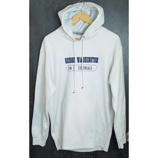 UNDERARMOUR COLONIALS WHITE HOODIE SIZE :L