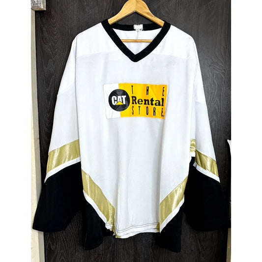 CATS RENTAL WHITE 2XL SIZE ICE HOCKEY JERSEY