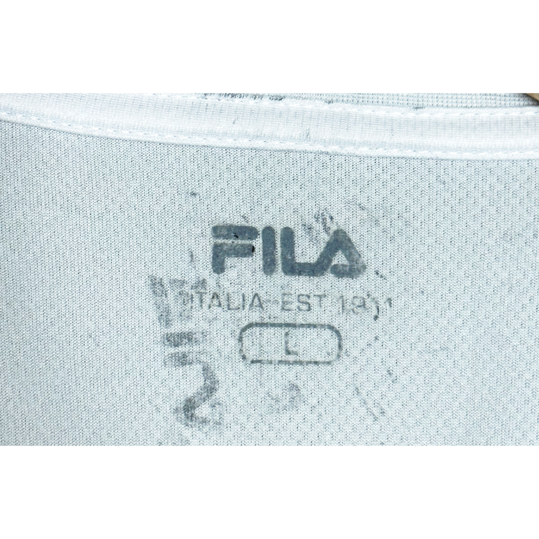 FILA WHITE L SIZE DRI-FIT SPORTS TEE