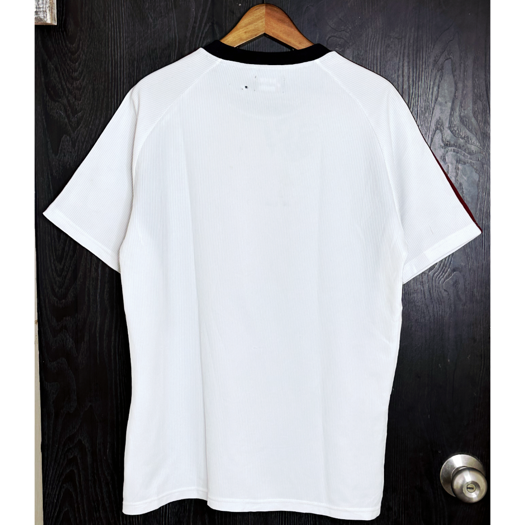 LOTTO WHITE M SIZE DRI-FIT SPORTS TEE