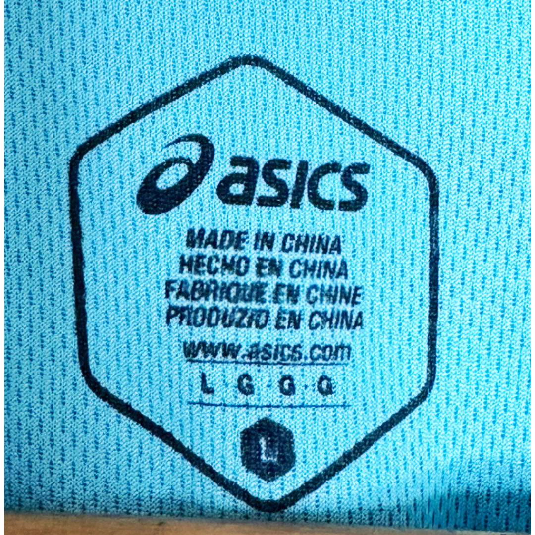 ASICS GREEN L SIZE DRY-FIT SPORTS TEE