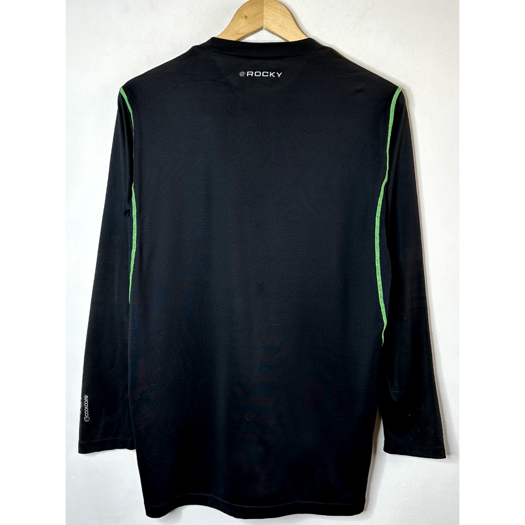 Black L SIZE DRY-FIT SPORTS TEE