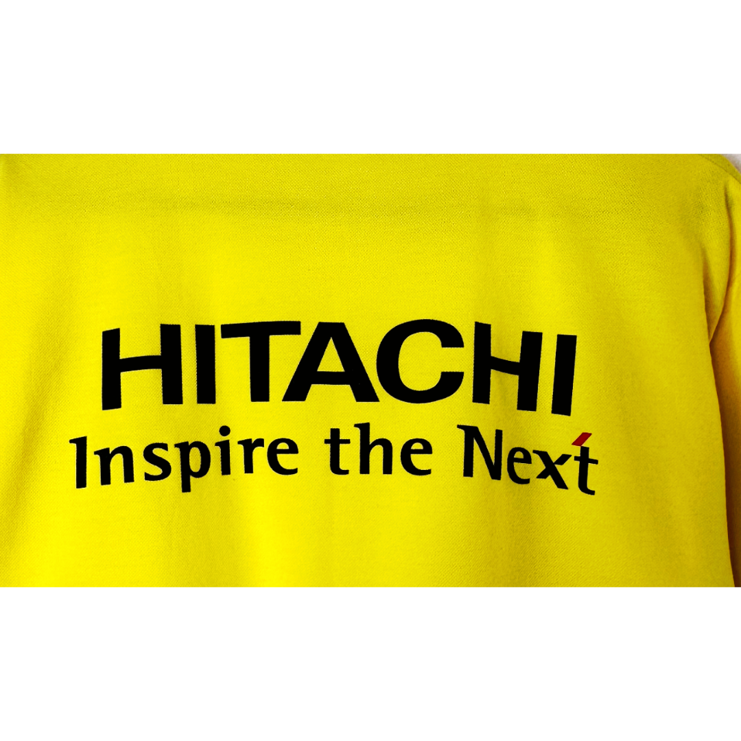 HITACHI YELLOW L SIZE TEE