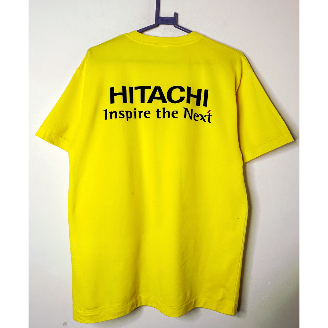 HITACHI YELLOW L SIZE TEE