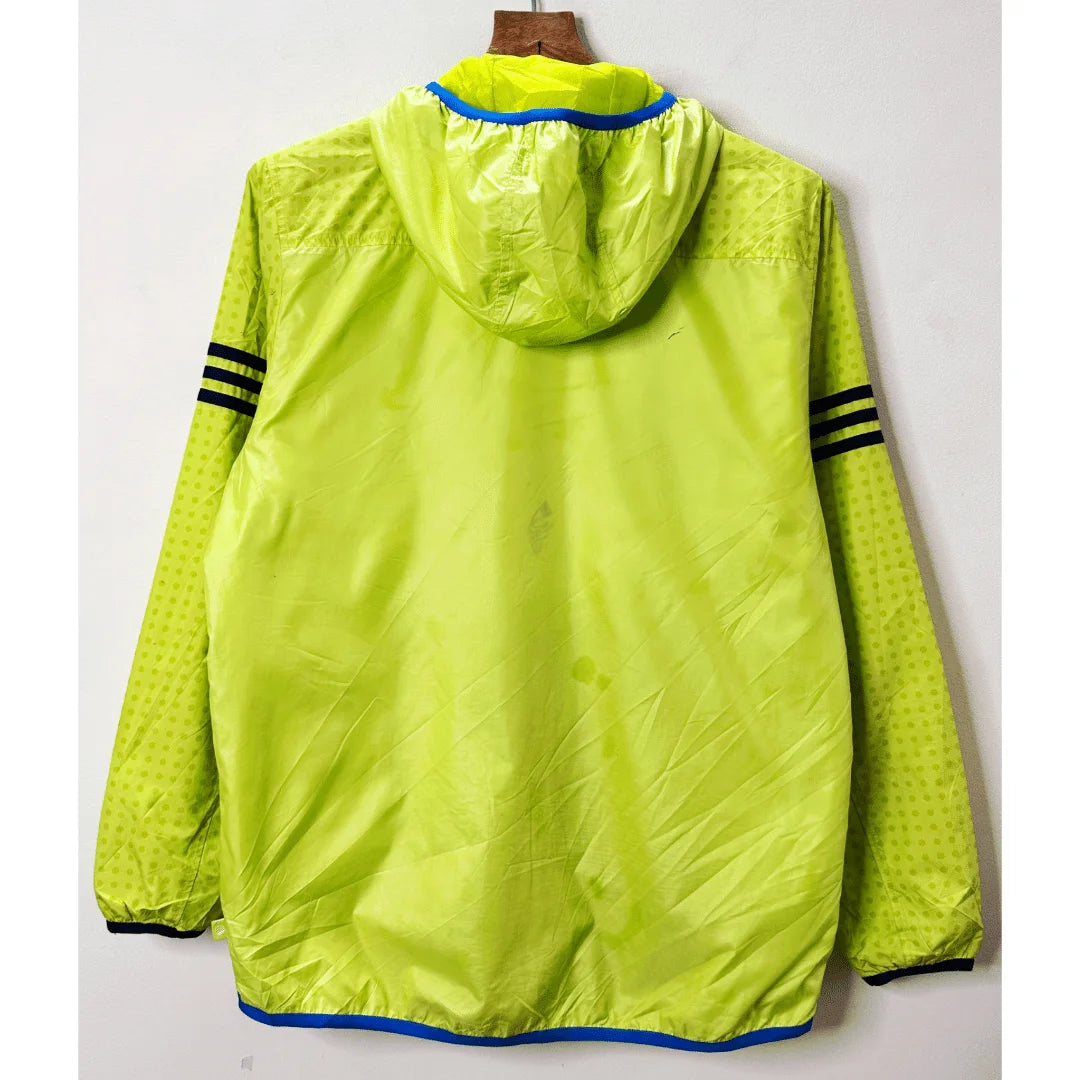 ADIDAS GREEN SIZE XL WINDBREAKER SIZE: XL JACKETS