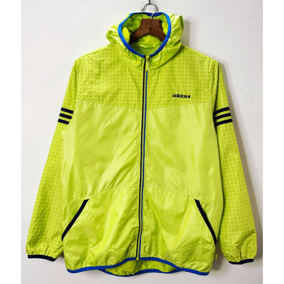 ADIDAS GREEN SIZE XL WINDBREAKER SIZE: XL JACKETS