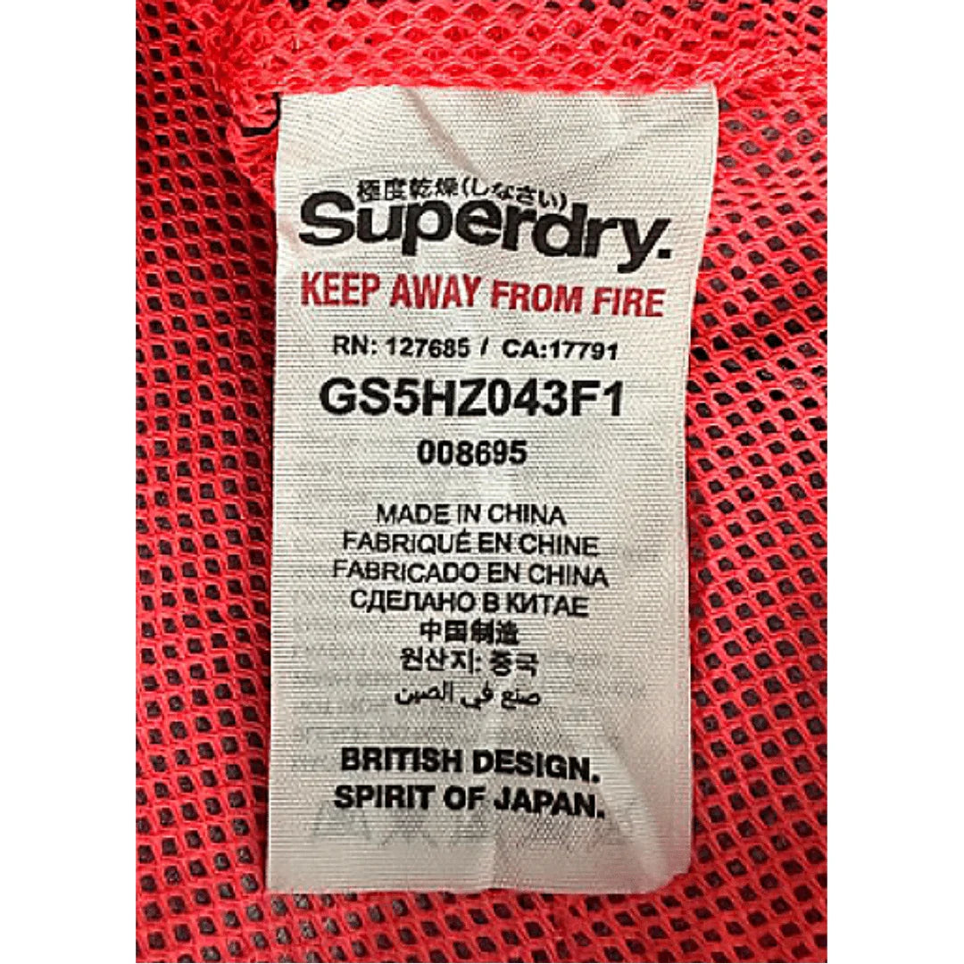 SUPERDRY BLACK SIZE XS WINDBREAKER JACKET