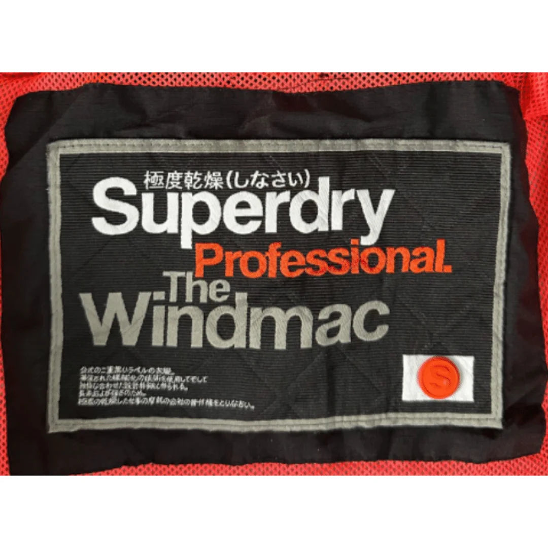 SUPERDRY BLACK SIZE XS WINDBREAKER JACKET