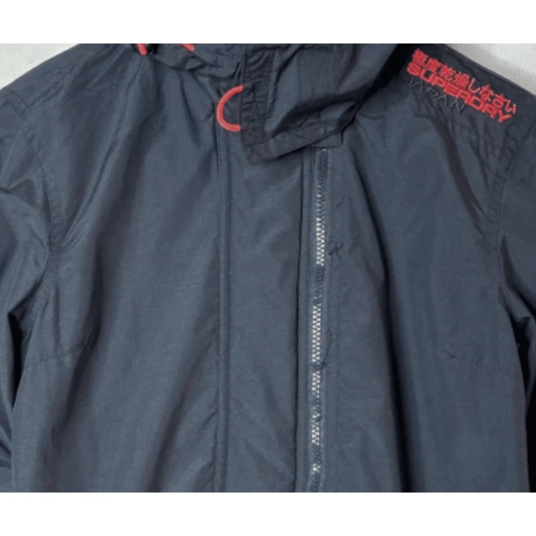 SUPERDRY BLACK SIZE XS WINDBREAKER JACKET