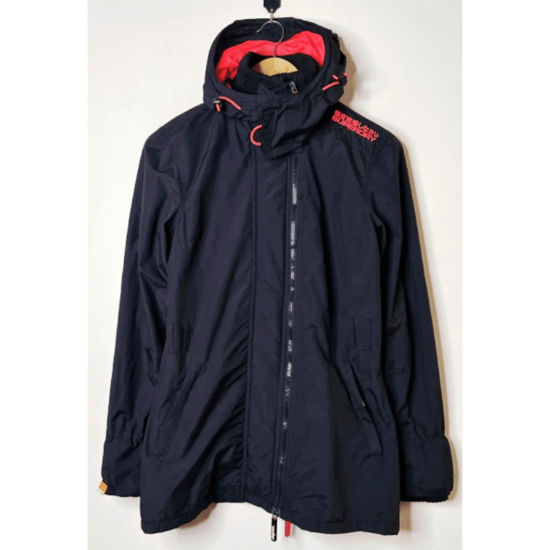 SUPERDRY BLACK SIZE XS WINDBREAKER JACKET