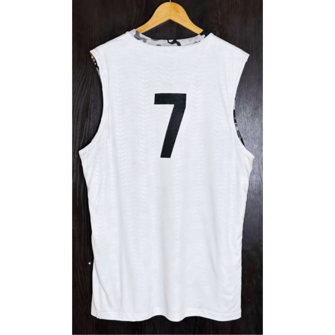 OSBC WHITE SIZE XL REVERSIBLE BASKETBALL JERSEY