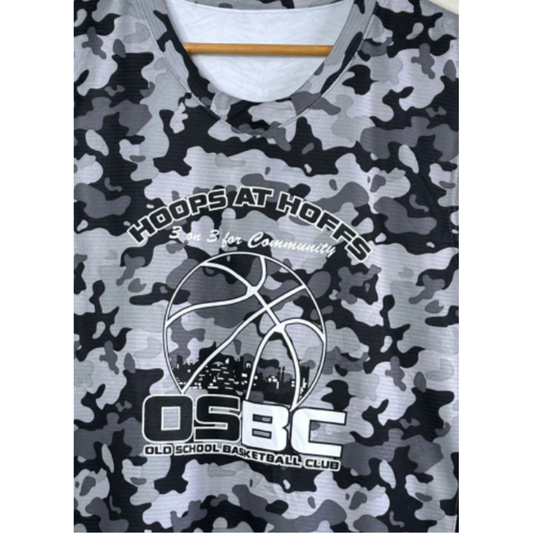 OSBC WHITE SIZE XL REVERSIBLE BASKETBALL JERSEY