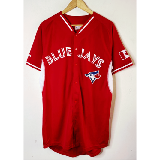 BLUEJAYS RED SIZE L BASEBALL JERSEY