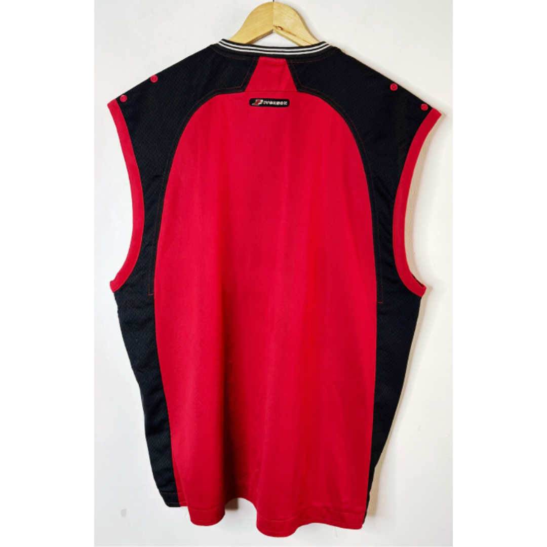 REEBOK RED SIZE 2XL BASKETBALL JERSEY