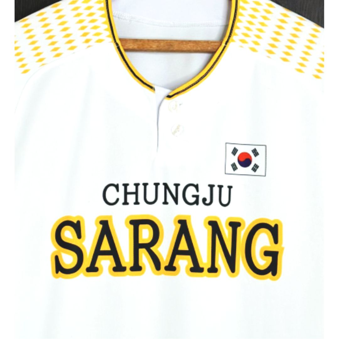 SARANG WHITE SIZE XL PREMIUM BASEBALL JERSEYS