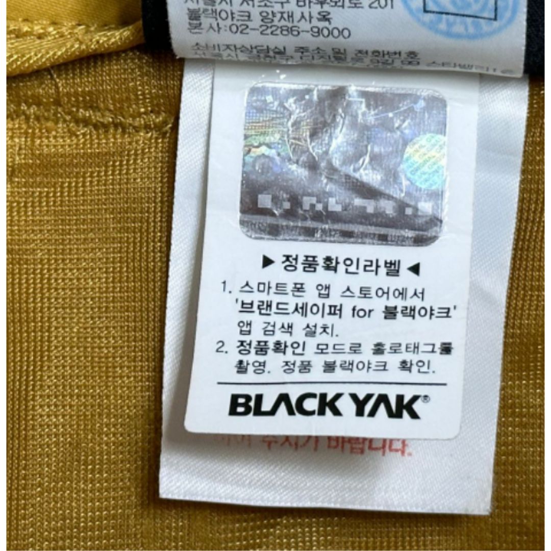 BLACK YAK YELLOW SIZE L TRACKS