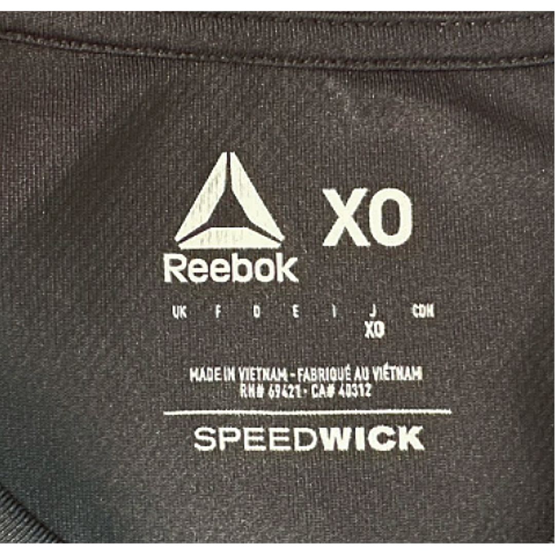 REEBOK BLACK SIZE XL DRI FIT SPORTS TEE