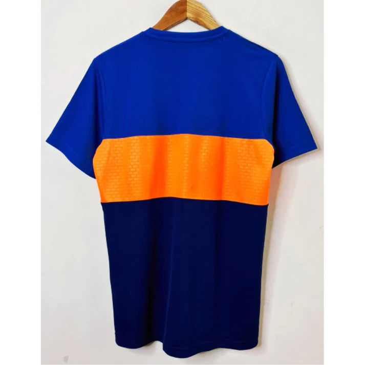 NIKE DARK BLUE & ORANDE TEE SIZE-M Premium Dri-fits