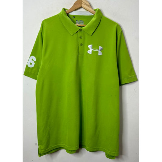 UNDER ARMOUR GREEN SIZE 2XL DRI FIT SPORTS TEE